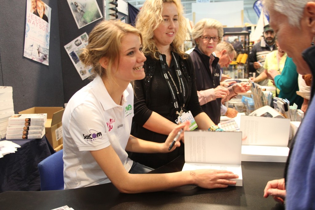 Jessica on the book circuit - Sydney International Boat Show 2010 © Sydney International Boat Show . www.sydneyboatshow.com.au